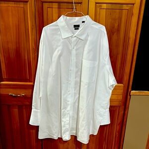 Men's White Dress Shirt. French cuff